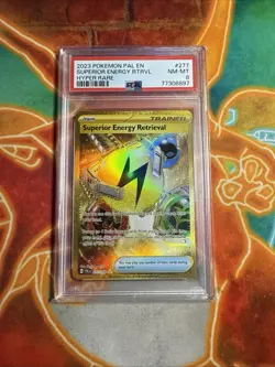 2023 Pokemon Paldea Evolved - Superior Energy Retrieval #277 - Hyper Rare PSA 8 - Image 1