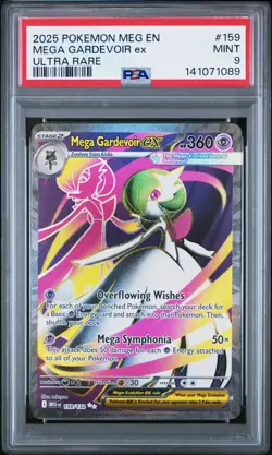2025 POKEMON MEG EN-MEGA EVOLUTION ULTRA RARE #159 MEGA GARDEVOIR EX PSA 9 - Image 1