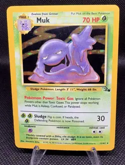 1999 Pokemon Fossil Muk Holo 13/62 - Image 1