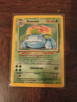 Vintage Pokemon Venusaur 15/102 Base Set Holo - Image 1