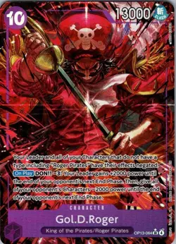 Gol.D.Roger (064) (Alternate Art) SR One Piece Carrying On His Will OP13-064 NM - Image 1