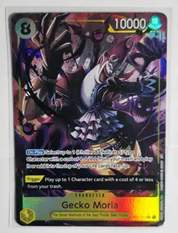 One Piece Gecko Moria Alt Art Super Rare SR - The Azure Sea’s OP14-104 ENGLISH - Image 1