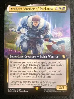 MTG Final Fantasy - Ardbert, Warrior of Darkness - Extended Art Rare - Image 1