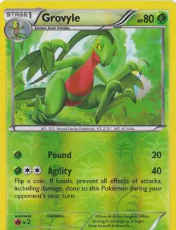 GROVYLE 7/160 REVERSE HOLO POKEMON PRIMAL CLASH - Image 1