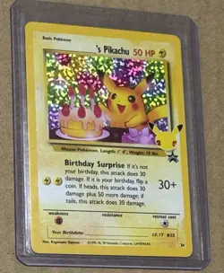 Birthday Pikachu 24/53 Celebrations: Classic Collection Holo Pokemon - Image 1