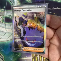 Pokemon TCG Trainer Morty's Conviction SIR 211/162 Temporal Forces Near Mint - Image 2
