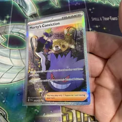 Pokemon TCG Trainer Morty's Conviction SIR 211/162 Temporal Forces Near Mint - Image 3