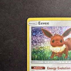 Eevee 101/149 - Sun & Moon Base Set - Holo (Cosmos) Rare Pokemon Card - MP - Image 4