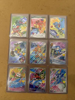 Pokemon 2026 First Partner Illustration Collection Series 1 Promo Set 9 Cards - Image 1