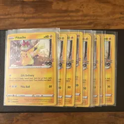 Pokemon Go Pikachu SWSH234 Holo Black Star Promo Card Near Mint Condition (15) - Image 1