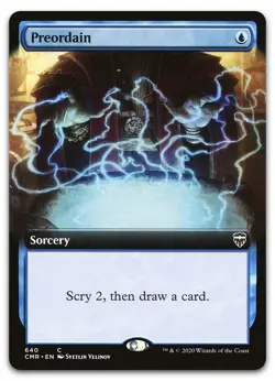 Preordain (Extended Art) #640 (NM) Commander Legends CMR Magic MTG - Image 1