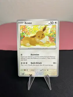 Eevee 135/167 Pokemon Sv06: Twilight Masquerade Common Trading Card - NM - Image 1