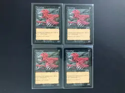 4 x CARNOPHAGE Vintage Exodus MTG Magic the Gathering Black Cards - Image 1