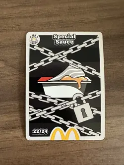 SPECIAL SAUCE card number (22/24) McDonalds Cards UnRedeemed Trading Card - Image 1