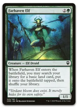 Farhaven Elf #225 (NM) Commander Legends CMR Magic MTG - Image 1