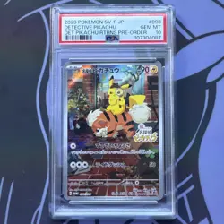 PSA 10 Pokemon Japanese Detective Pikachu Returns Pre-Order 098/SV-P - Image 2