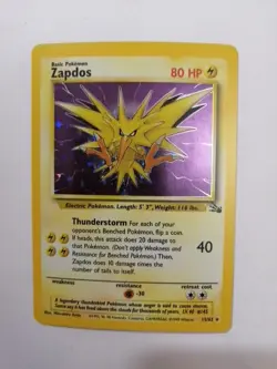 Zapdos - 15/62 - Pokemon Fossil Unlimited Holo Rare Card WOTC NM - Image 1