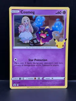 COSMOG 013/025 CELEBRATIONS HOLO RARE POKEMON TCG -cg4 - Image 1