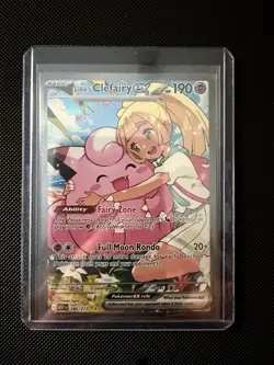 Pokemon Lillie's Clefairy EX 280/217 Mega Evolution: Ascended Heroes NM - Image 1