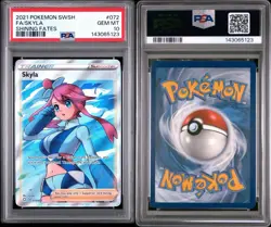 2021 Pokemon TCG Skyla #072 Trainer Full Art Shining Fates Psa 10 - Image 3