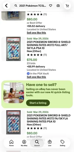 2021 Pokemon TCG Skyla #072 Trainer Full Art Shining Fates Psa 10 - Image 4