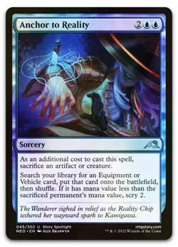 Anchor to Reality #45 (Foil) (LP) Kamigawa Neon Dynasty NEO Magic MTG - Image 1