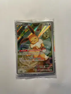 Pokemon Prismatic Evolutions - Eevee SVPEN 173 Black Star Promo - SEALED - Image 1