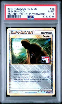 2010 POKEMON HEARTGOLD & SOULSILVER TRIUMPHANT #88 SEEKER-HOLO PSA 9 - Image 1