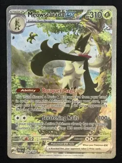 Pokemon TCG Meowscarada EX 256/193 Paldea Evolved Special Illustration Rare LP - Image 1
