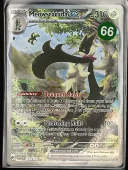 Pokemon TCG Meowscarada EX 256/193 Paldea Evolved Special Illustration Rare LP - Image 3