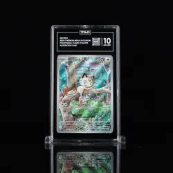 Pokemon TCG - ME1 Mega Evolution - Illustration Rare Meowth 106/094 - TAG 10 - Image 1