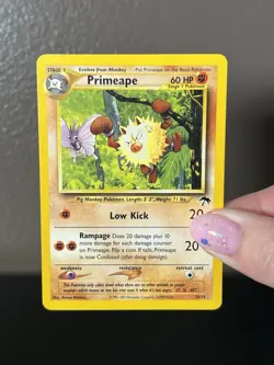 Pokemon Primeape 18/18 Southern Island 2001 Regular Rare LP WotC Promo Vintage - Image 3