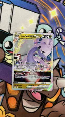 Hisuian Goodra VSTAR - 136/196 - Pokemon Lost Origins PLAY Prize Pack Series NM - Image 1