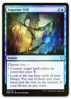 Supreme Will #102 (Foil) (LP) Commander Legends CMR Magic MTG - Image 1
