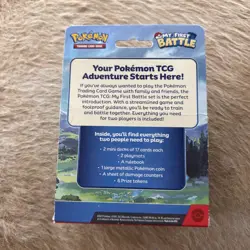 Pokemon My First Battle Two Mini Starter Decks Pikachu & Bulbasaur Unpunched 820650852534 - Image 2