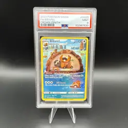2023 POKEMON SWORD & SHIELD CROWN ZENITH #GG25 FULL ART/BIBAREL PSA 9 - Image 1