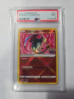 Pokemon 2022 GO Radiant Charizard PSA 9 Holo #011/078 English - Image 1