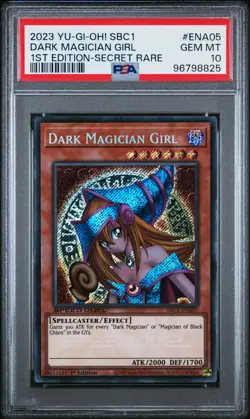 2023 YU-GI-OH! SBC1-SPEED DUEL STREETS OF BATTLE CITY DARK MAGICIAN GIRL PSA 10 - Image 1