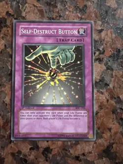 Yu-Gi-Oh! TCG Self-Destruct Button Invasion of Chaos IOC-105 1st Edition Common - Image 1