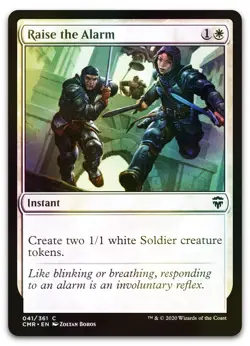 Raise the Alarm #41 (Foil) (NM) Commander Legends CMR Magic MTG - Image 1