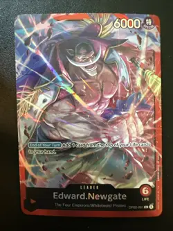 One Piece TCGEdward.Newgate L Starter Deck 15: RED Edward.Newgate OP02-001 NM - Image 1