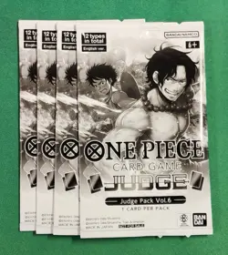 4 X One Piece Judge Pack Vol. 6 Sealed with Free Shipping (yes, all four packs) - Image 1