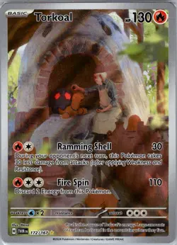 Torkoal 172/167 SV06: Twilight Masquerade - Pokemon Card - NM - Image 1