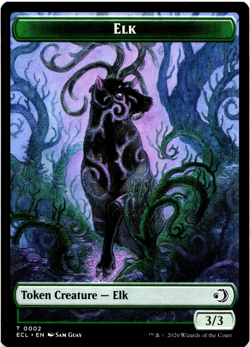 Elk / Mutavault Double-Sided Token [Lorwyn Eclipsed] Magic MTG ECL NM - Image 2