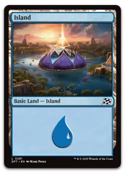 Island (0281) #281 (NM) Aetherdrift DFT Magic MTG - Image 1