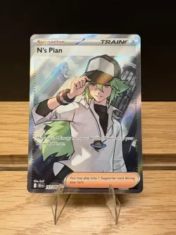 Pokemon TCG English BLK 163/086 N’s Plan Full Art Ultra Rare NM/Mint Condition - Image 1