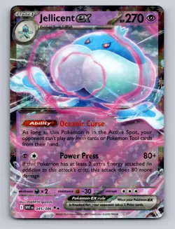 JELLICENT EX 045/086 HOLO DOUBLE RARE SV: WHITE FLARE POKEMON NM - Image 1