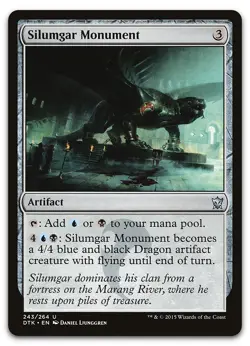 Silumgar Monument #243 (NM) Dragons of Tarkir DTK Magic MTG - Image 1