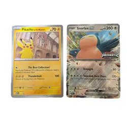 Pokemon OVERSIZE JUMBO CARDS | Snorlax & Pikachu ex Stamped - Image 1