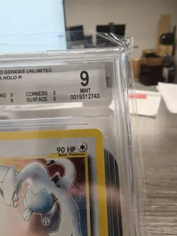 2000 POKEMON NEO GENESIS UNLIMITED HOLO #9 LUGIA BGS 9 - Image 3